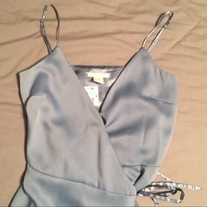 Hi-low Silk Wrap Dress